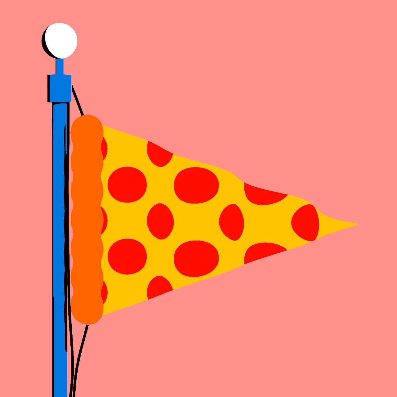 flag,pizza,slice,pepperoni,refinery29,ifttt,bon appetit,spots,sitting on sofa