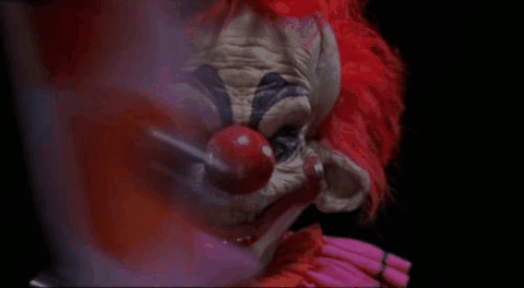 Killer klowns from outer space GIF.
