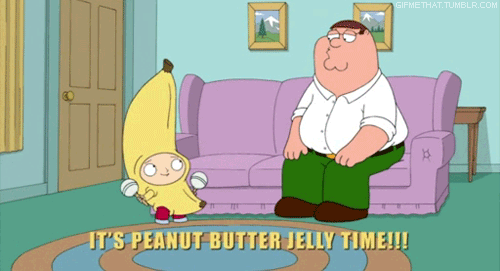 peanut butter jelly time,stewie,family guy