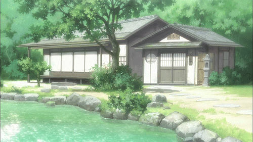 yuru yuri,anime scenery,anime,water