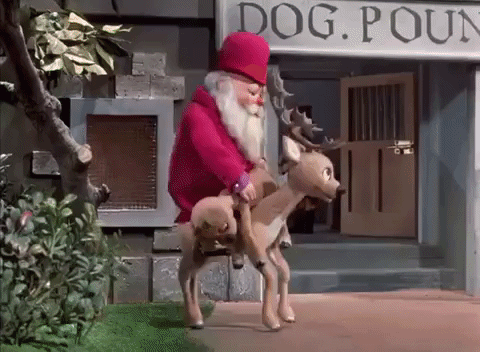 santa claus,reindeer,flying away,bye,christmas movies,leaving,1974,the year without a santa claus