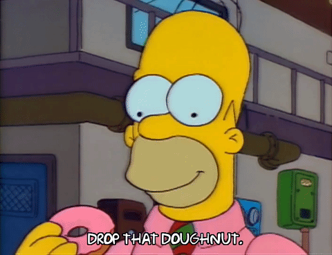 donut,fat,season 3,homer simpson,episode 1,eat,cops,3x01,pompairingshead