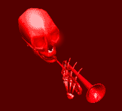 Видео гифки со звуком. Мистер дудец гифка. Мистер дудец скелет. Скелет с трубой. Скелет играющий на трубе.