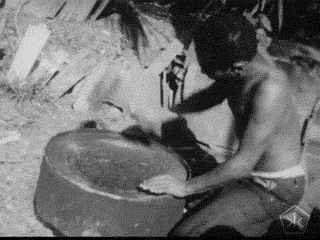 black and white,drums,music,vintage,culture,1950s,documentary,oil,digital humanities,excets,digital curation,trinidad,4 horseman