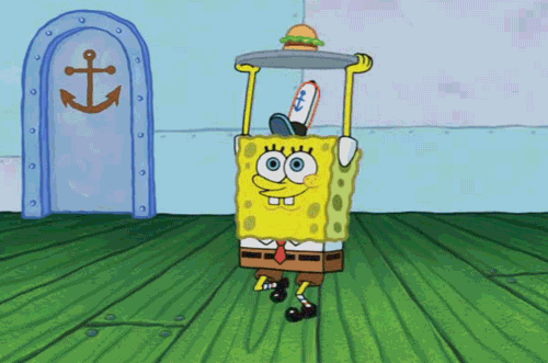 Spongebob squarepants funny sponge GIF.
