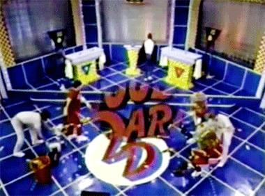 super sloppy double dare,80s,retro,nickelodeon,1980s,80s s,game show,retro s,double dare