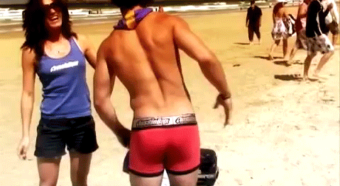 A mans butt underwear tight butts GIF 