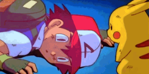 Animated GIF: pokemon sad ash ketchum.