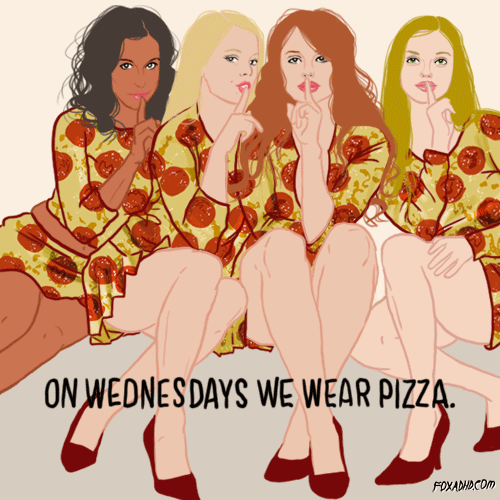 wednesday,movies,mean girls,pizza,hump day,animation domination,fox,fox adhd,foxadhd,lunch,faye orlove,pepperoni,animation domination high def