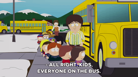 teacher,bus,students,boys at the bus stop