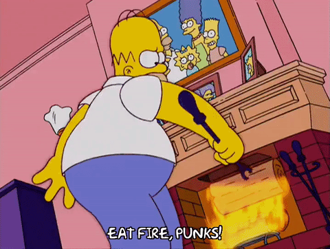 passionate,homer simpson,episode 1,excited,season 15,15x01,fired up