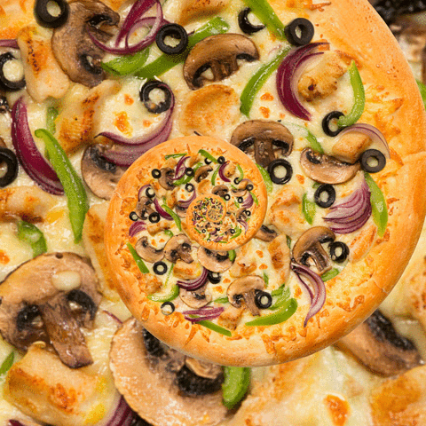 pizza,vegetarian,italy,hypnotic,infinite,domino,onion,baked,colorful,tasty,spiral,endless,party,food,breakfast,cheese,dinner,shrooms,lunch,italian,infinity,mushroom,mushrooms,hypnosis,dominos,pepper,taste