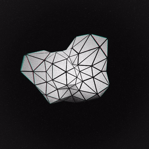 animation,black and white,loop,3d,abstract,low poly