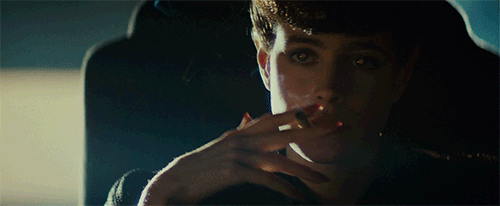 smoking,science fiction,fav,mys,blade runner,ridley scott,sean young,it just sort of felt like the ground was melting