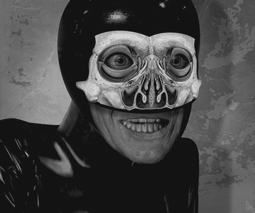art,black and white,artists on tumblr,tongue,mask,colin raff,kunst,zbags,grotesque,drool