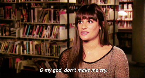 reaction,crying,queue,reaction s,lea michele,oh my god,yourreactions,touched,helvetic