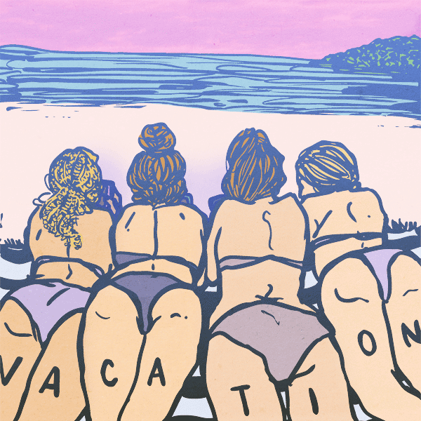 beach,summer vacation,beach bums,illustration,summer,vacation,imadethis,doing nothing,laying around,hashtags