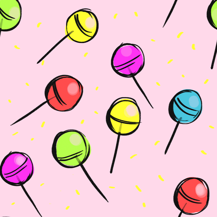 candy,pattern,color,fun,sweet,doodle,seamless,lollipop,denyse mitterhofer,thats a really bad sign