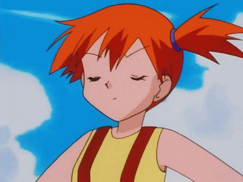 Animated GIF: misty anime pokemon.