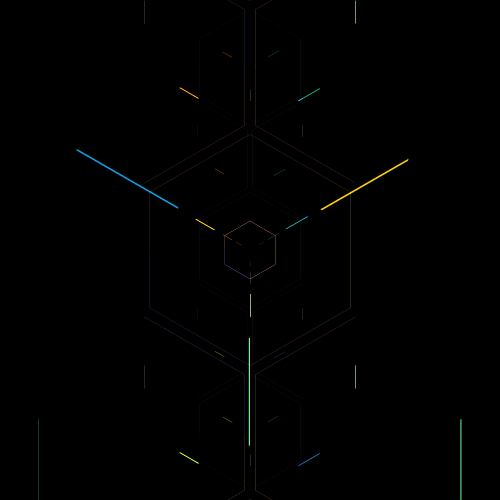 lines,hexagon