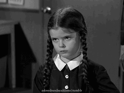 addams family,wednesday addams,bitchface,askwednesdayaddams,s01xe10,here have this while i give my lapt,more cool