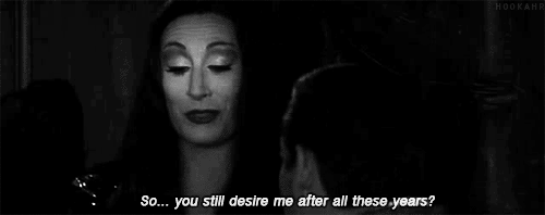 morticia and gomez,the addams family,couple,gomez and morticia,addams family,love,black and white,love quotes,couple quotes,black and white quotes,morticia and gomez black and white,addams family quotes