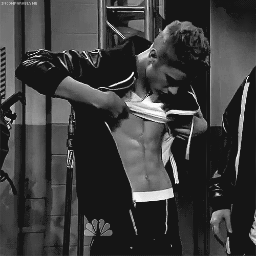 justin bieber,black and white,snl,abs