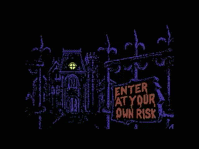 enter at your own risk,halloween,lightning,warning,haunted house,flash warning