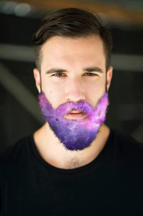 Капитанская борода. Фиолетовая борода. Окрашивание бороды. Крашеная борода. Огромная борода.
