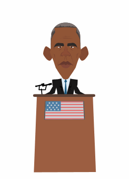 speaking,speech,barack obama,cartoon,politics,obama,president,election 2016,democrat,tribune,mr president