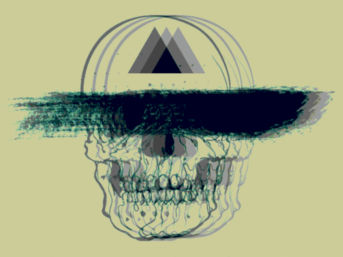 triangle,trippy,skull,grunge,hipster,colours