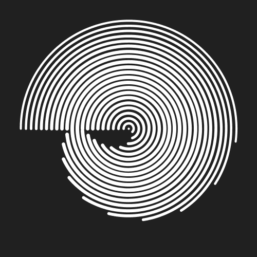 perfect loop,black and white,processing,creative coding,p5art