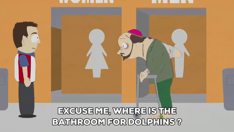 gender,confused,bathroom,gerald broflovski,dolphin