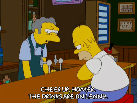 Гомер симпсон серия 3 пиво гифка.