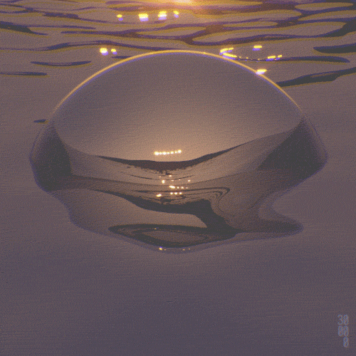 reflection,ufo,water,loop,sci fi