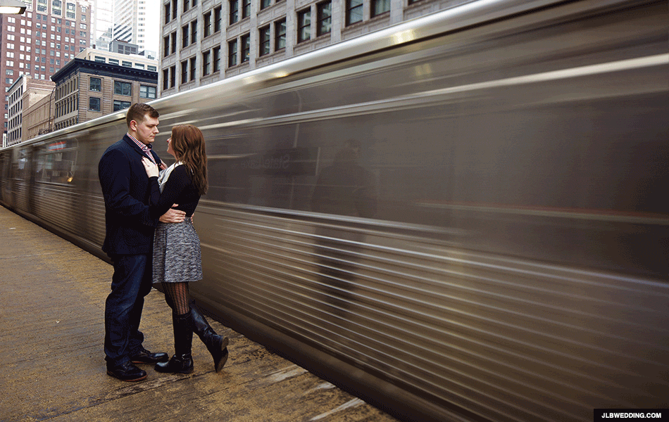 train,love,animation,couple,chicago,fast,february,engagement,blur