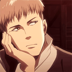 jean kirschtein,attack on titan,snk,shingeki no kyojin,jk,aot,sue me,but i wanted to his beautiful face,this absolutely makes no sense,fox jumping