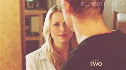 kiss,set,mamie gummer,emily owens md,emily owens,justin hartley,will collins