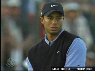 tiger woods,reaction,yes,fuck yeah,fist pump,done with finals
