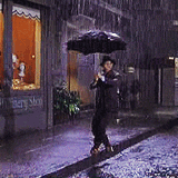 Animated GIF: singin in the rain.