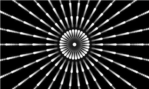 perfect loop,animation,black and white,processing,creative coding,p5art