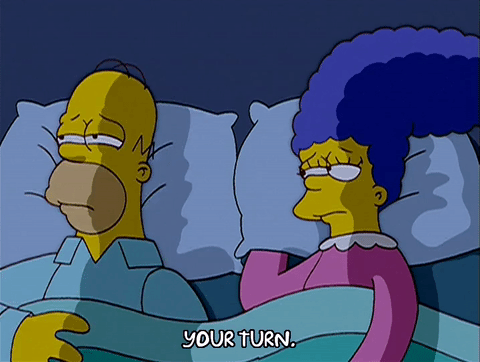 homer simpson,marge simpson,episode 17,season 14,tired,lazy,14x17,rolling in bed