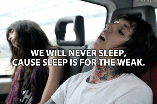 sleep is for the weak,bring me the horizon,tv,music,metal,bmth,oliver sykes,diamonds arent forever