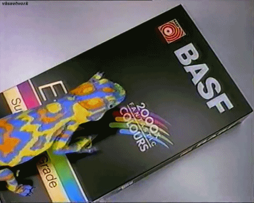 basf,chameleon,90s,vhs,australian commercial