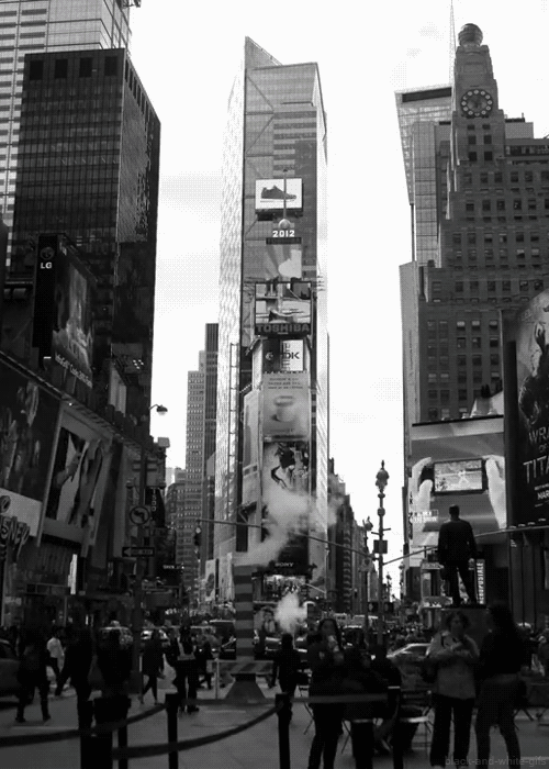 new york,black and white,landscape,times square,manhattan
