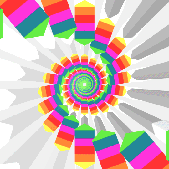 rainbow,spiral,stripes,color,infinite,hexagon
