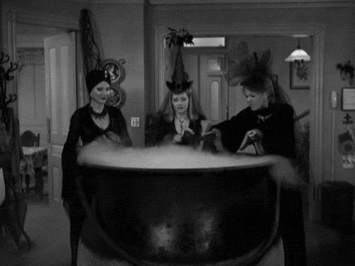witches,sabrina the teenage witch,black and white,90s,tv show