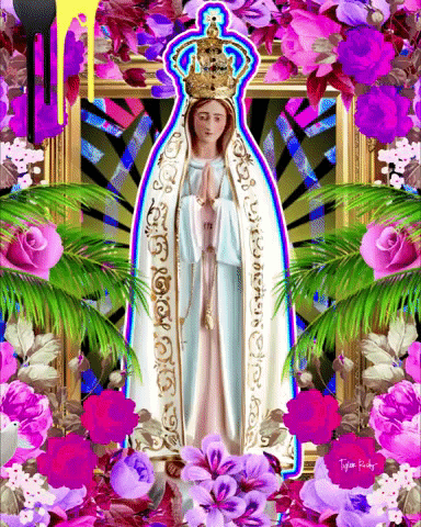 jesus,mary,dove,fatima,religion,collage,sky,religious,art,sculpture,paint,virgin,saint,statue,animation,neon,painting,peace,fly,birds,palm,palm trees