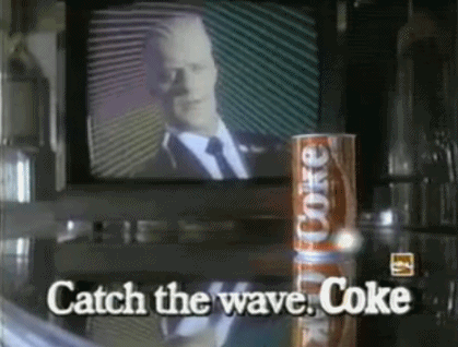 coke,80s,retro,my s,max headroom,80s retro,80s ad,80s coke