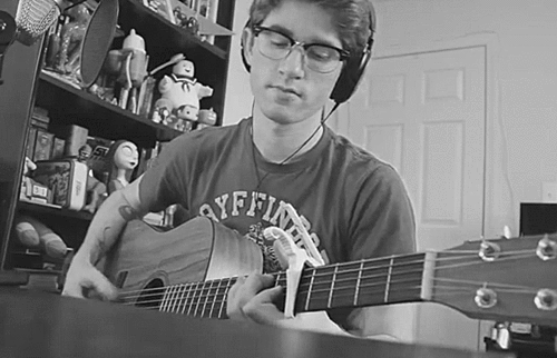 black and white,hot,guy,singing,guitar,chad sugg